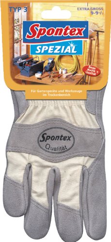 Spontex 12130069 Gartenhandschuhe Spezial Typ 3 Gr. 9-9,5 f&uuml;r grobe Arbeiten im Trockenbereich
