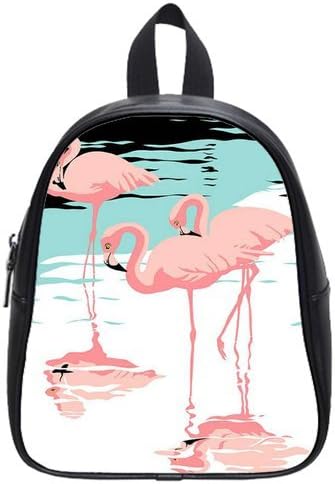 Fashion Flamingo Kid's School Bag Animal PU leather Backpack