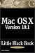 MAC OS X Version 10.1 Little Black Book (Little Black Books (Paraglyph Press))