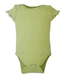 yuga☆やわらかボディ 半袖 ロンパース セージ染め 90cm オーガニックコットン100% 天然染め ベビー 服  子ども服 キッズ  女の子 男の子 兼用 ボディ  肌着 半袖  出産祝い プレ