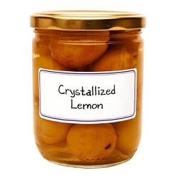L'Epicurien French imported Crystallized Lemons in glass jar 10.58 oz