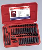 55 Piece 1/4 Dr. Metric & SAE Impact Socket Set