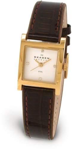 Skagen 528sgld8a Crystal Ladies Watch