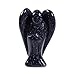 Carved Synthetic Blue Goldstone Peace Angel Pocket Guardian AngelHealing Statue 1.5 inch
