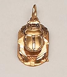 18k Gold Scarab Pendant