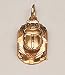 18k Gold Scarab Pendant
