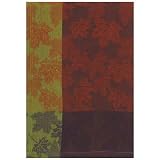 100% Cotton Jacquard Autumn Maple Leaf Grape Dishtowel 18 X 28 Set 6 by Traders and Company