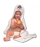 Ohio State Buckeyes Hooded Baby Towel (White)