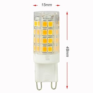 Low cost 6X MENGS® G9 5W LED Lampe 51x2835 SMD Leuchtmittel Mit Keramic und ACRYLIC Material