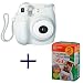 Fujiilm Instax MINI 7s White Instant Film Camera with Cheki film 2pack (10picture X2)