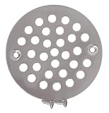 Plumbest C60-814 Decorative Shower Stall Drain Replacement Strainer with Screws, Satin Nickel