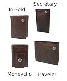 Crunch Leather Wallets - Brown or Black