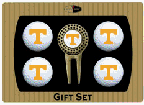 Tennessee Volunteers 4 Golf Balls/Divot Tool/Ball Marker Gift Set