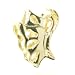 Bella Carina 925 Silber Bead - vergoldet - Schmetterling - Beads Element Silber massiv mit Stempel für Armband