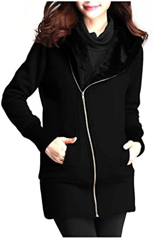 Women's Loose Zip-up Hoodie Jacket