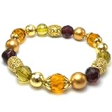 Beaded Stretch Bracelet with Crystals