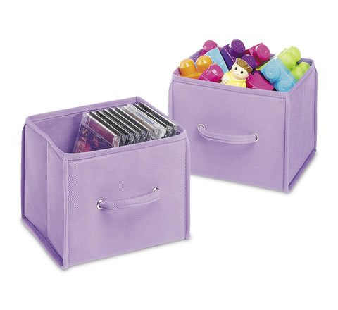 Kitchen: Small Purple Collapsible Cubes, Set of 2