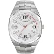 Timex 2F851 Men's Bold 40 mm Rounded-Rectangle Dial Stainless Steel Dress Watch with Stainless Steel Band