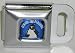 "Beware the Penguin" on Blue Interchangeable Bottle Cap Buckle For Seatbelt Belts! Linux Fans Look!