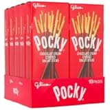 Glico Pocky Chocolate Cream Covered Biscuit Sticks, 1.41-Ounce (Pack of 20)