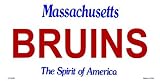 America sports Massachusetts State Background License Plates - Bruins