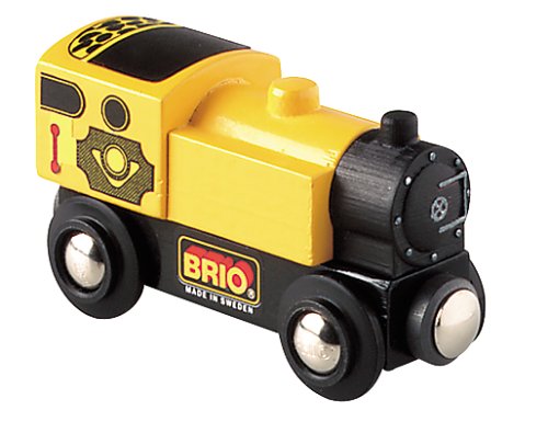 Childrens Toyshop  Toys : BRIO 33606 Wooden Railway System: Yellow Engine