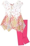 Amy Byer Girls 2-6x Pretty In Hot Pink Legging Set Duet
