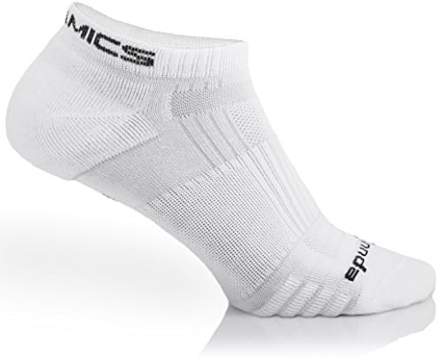 Annda High Performance Running Socks , Drytex Comfort fabric ; Made in Europe (White, Medium)