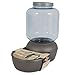 Petmate Mason Inspired Replendish Gravity Feeder, Food Dispenser for Dogs and Cats, 18 lb, Silver