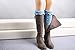 Geoot Women Knitted Jacquard Hollow-out Boot Cuffs Leg Warmers Socks Boot Cover (Style4-White)