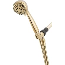 Delta 75502PB Universal Showering Components, Five Spray Massage Hand Shower Unit, Polished Brass