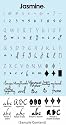 Cricut Jasmine Cartridge, Alphabet and Words Words