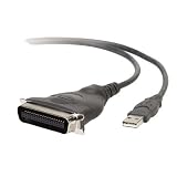 Printer Adapter, USB to Parallel, 6', Black (BLKF5U002B) Category: Cable Management... by