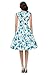 PAUL JONES Womens Flower Print Sleeveless V-Neck Vintage Dress Color B(S)