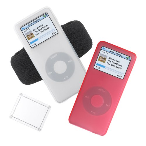 Buy GEAR4 JumpSuit for iPod Nano - 2x Silicon Case inc Free Arm Band - Blush/Ice online at Discounted New and Used prices. Delivered to your door with Off-The-Bookshelf.