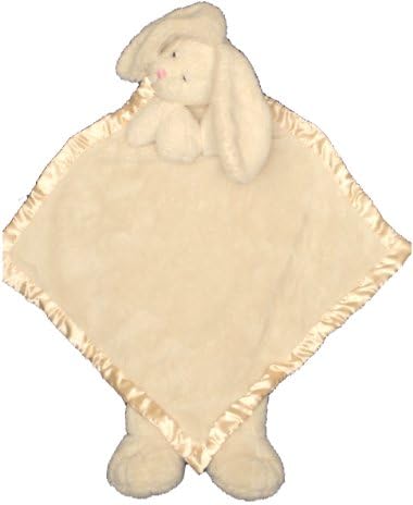 Ellis Baby/kids Plush Blanket -Super Soft Baby Security Blanket 30"x30" Beige Bunny Baby Lovie Banky Blankie Toy