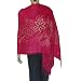 Pink Wrap Dress Stoles Wool Embroidery India 80 x 29 inches