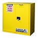 Justrite Sure-Grip EX Safety Cabinet for Flammable Liquids, Self-Closing Bifold Door, Steel, Yellow
