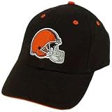 NFL CLEVELAND BROWN HELMET COTTON ORANGE VELCRO HAT CAP