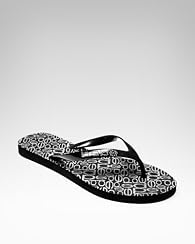 Foil Print Flip Flop