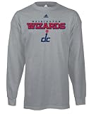 Washington Wizards Grey adidas True Logo Long Sleeve T-Shirt