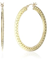 Ray Griffiths 18k Yellow Gold Medium Hoop Earrings