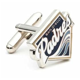 San Diego Padres MLB Logo'd Executive Cufflinks w Jewelry Box