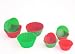 Ready Steady Cook Silicone Cake Cases, Red/Green, 12 x Large
