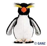 Webkinz Rockhopper Penguin January 2011 Release + Free 12-Pack Of Kids Shaped Rubber Bracelets Red/White/Blue TyeDye 