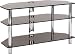 Optimum Vision TV900 3 Shelf Television Stand - Polished Chrome Rods With Black Glass  from Optimum International
