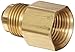 Anderson Metals - 54046-0606 Brass Tube Fitting, Coupling, 3/8