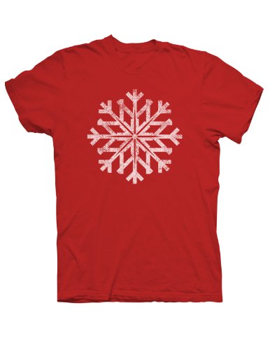 Distressed Snowflake Winter Holiday T-shirt