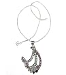Pendants and Lockets with Chain Silver Multi Gemstones Jewelry 40 Grams (pndts045pndt)