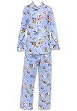Frankie and Johnny Man's Best Friend Dog Flannel Pajamas for Women